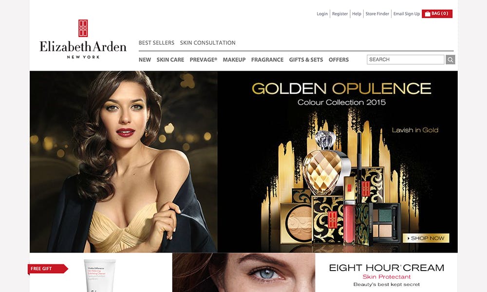 Elizabeth Arden homepage