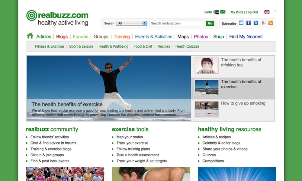 realbuzz homepage