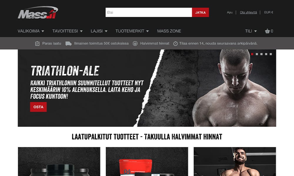 Mass.fi homepage